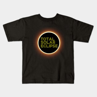 Vintage total solar eclipse April 8, 2024 Kids T-Shirt